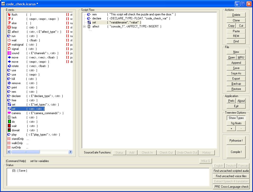 Setting the variable to start at 0.